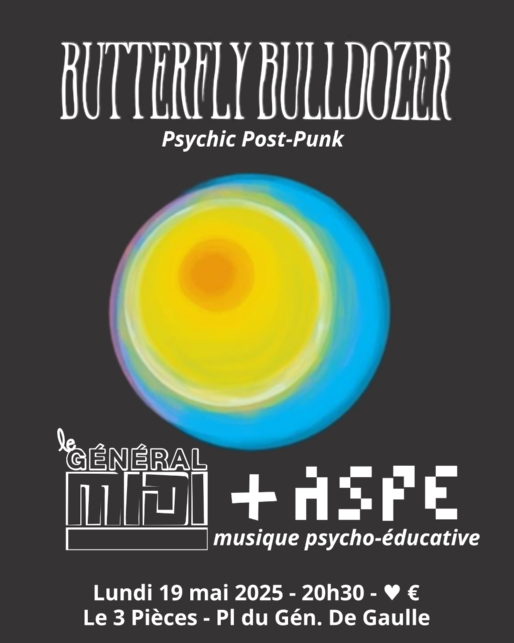 Affiche concert 3 Pices, le 19 mai 2025