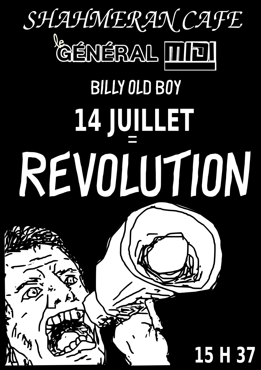 Affiche concert au Shahmeran 14 Juillet 2022