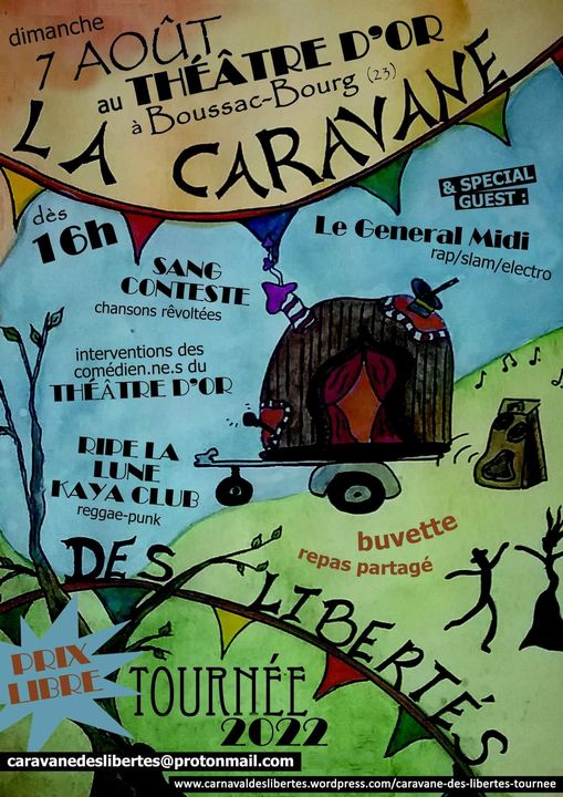 Affiche concert au Thtre d'Or, le 8 Aot 2022