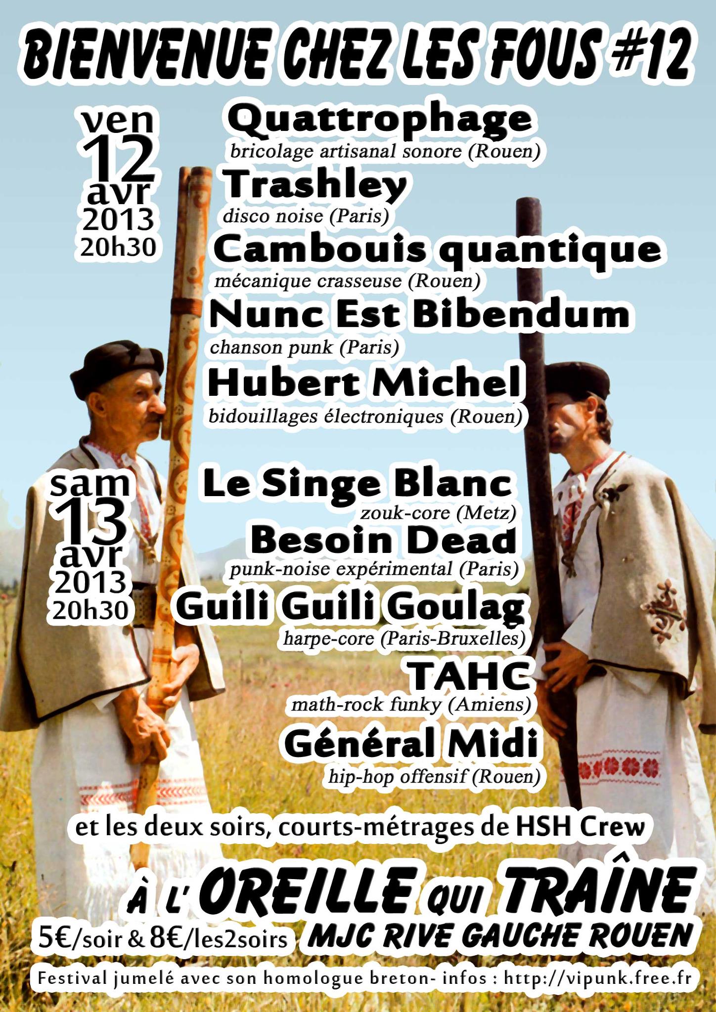 Flyer Bienvenue chez les Fous