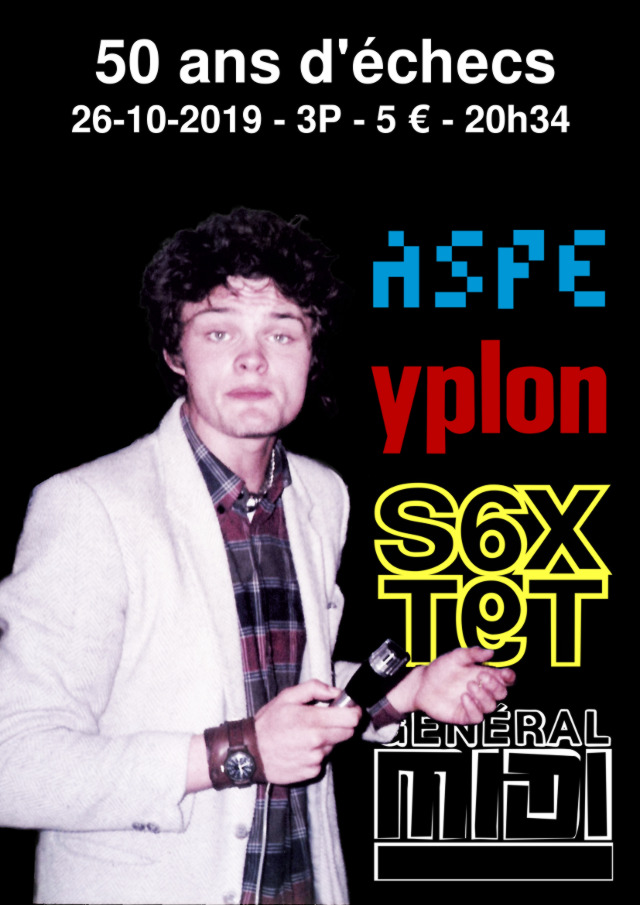 Affiche concert au 3 Pices pour mes 50 ans