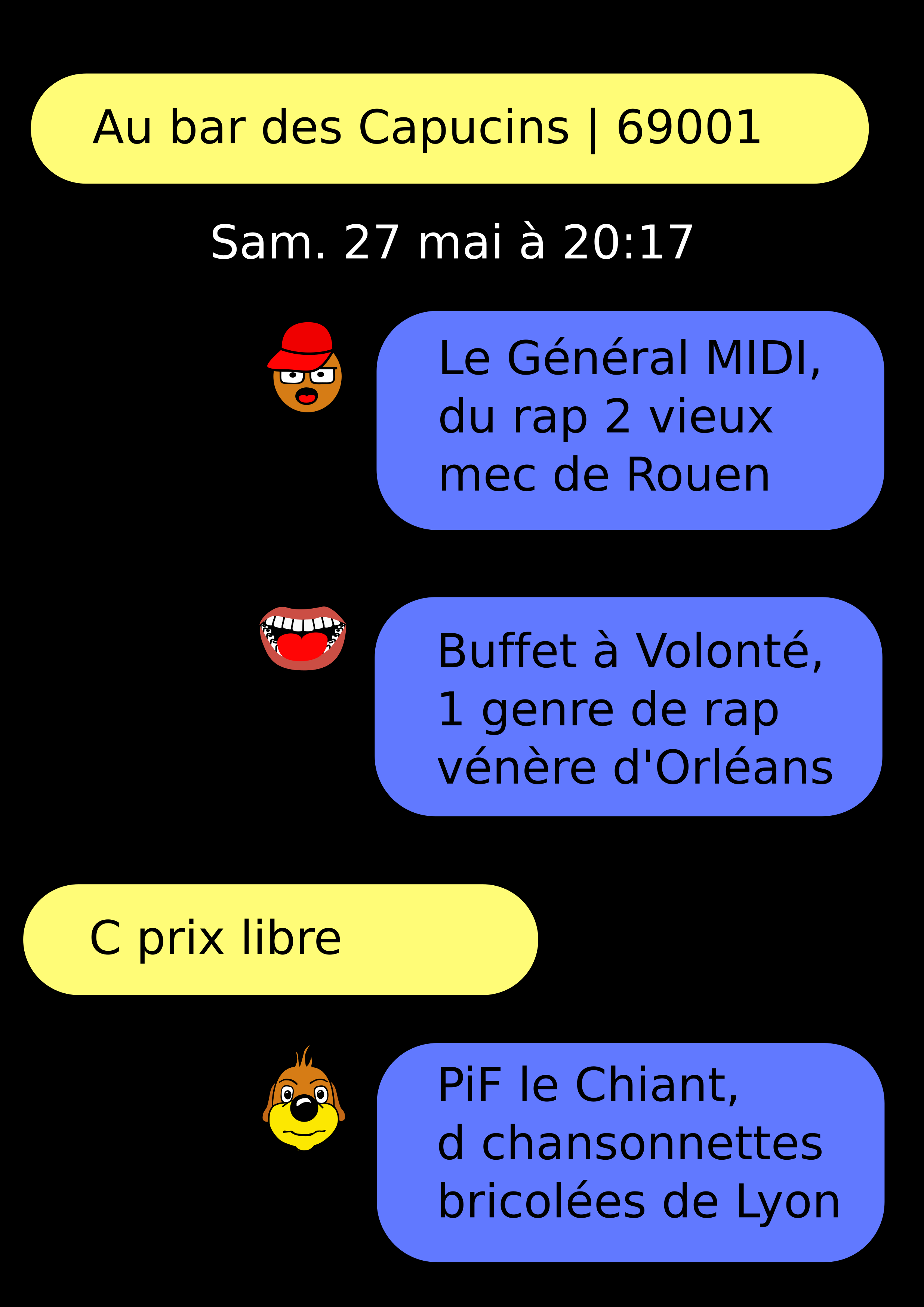 Affiche concert Bar des Capucins