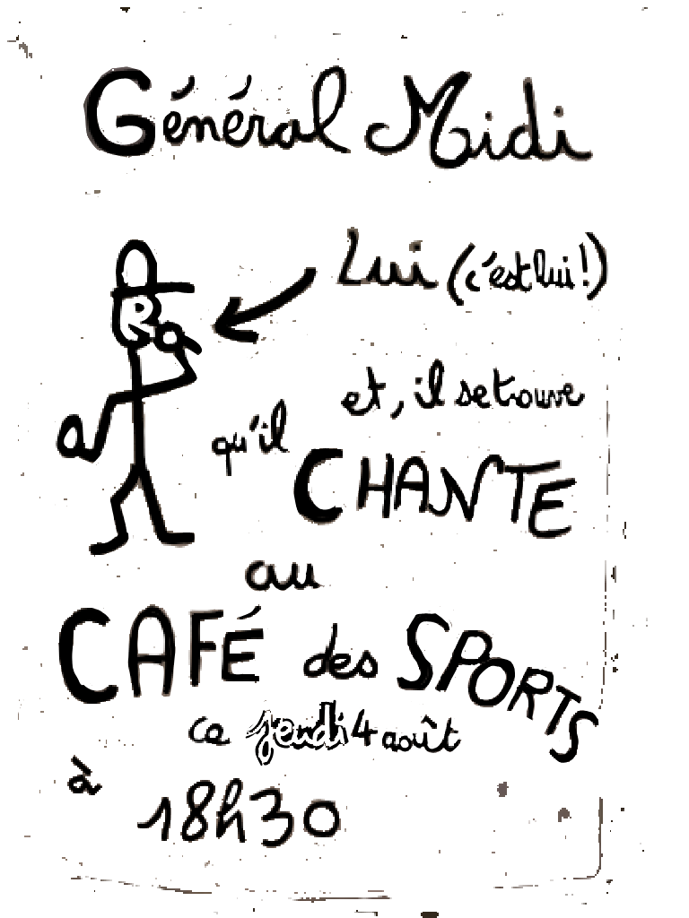 Affiche concert au Caf des Sports de Mens 4 Aot 2022