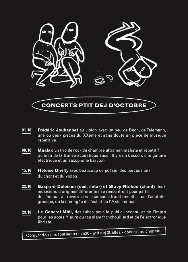 Affiche concert au Ptit Dej