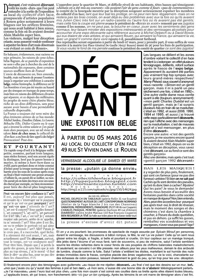 Affiche concert au Collectif d'En Face